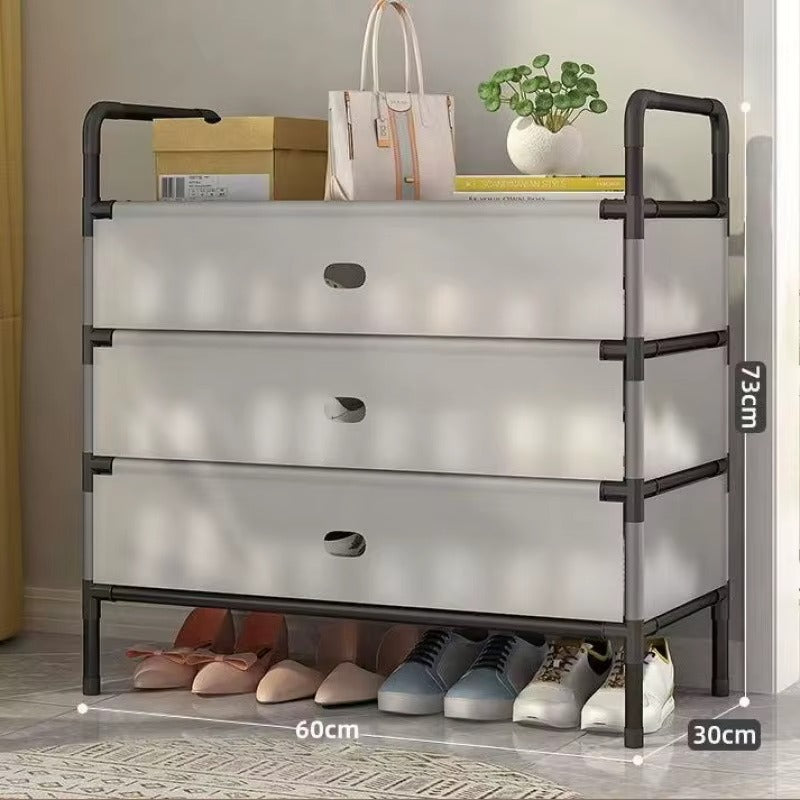 Dustproof multi layer shoe rack