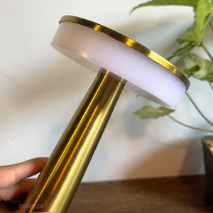 Orbit Touch Sense LED Table Lamp – Rechargeable, Three Color Light - Warm Glow for Dinning Setups, Banquet Halls and Restaurants
