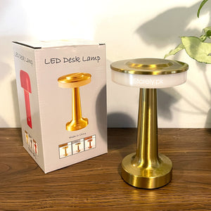 Orbit Touch Sense LED Table Lamp – Rechargeable, Three Color Light - Warm Glow for Dinning Setups, Banquet Halls and Restaurants