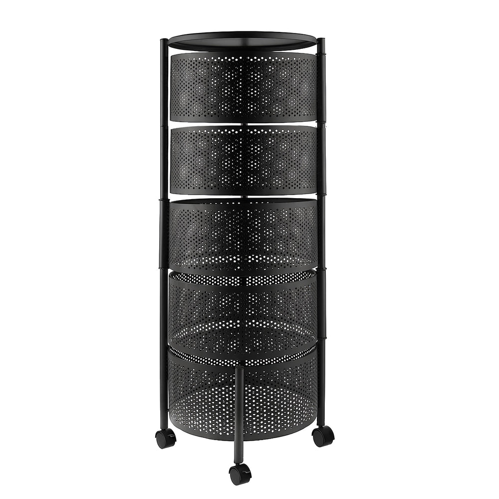 Premium Round Metal Trolley By MATRIX