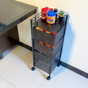 Premium Square Metal Trolley By MATRIX