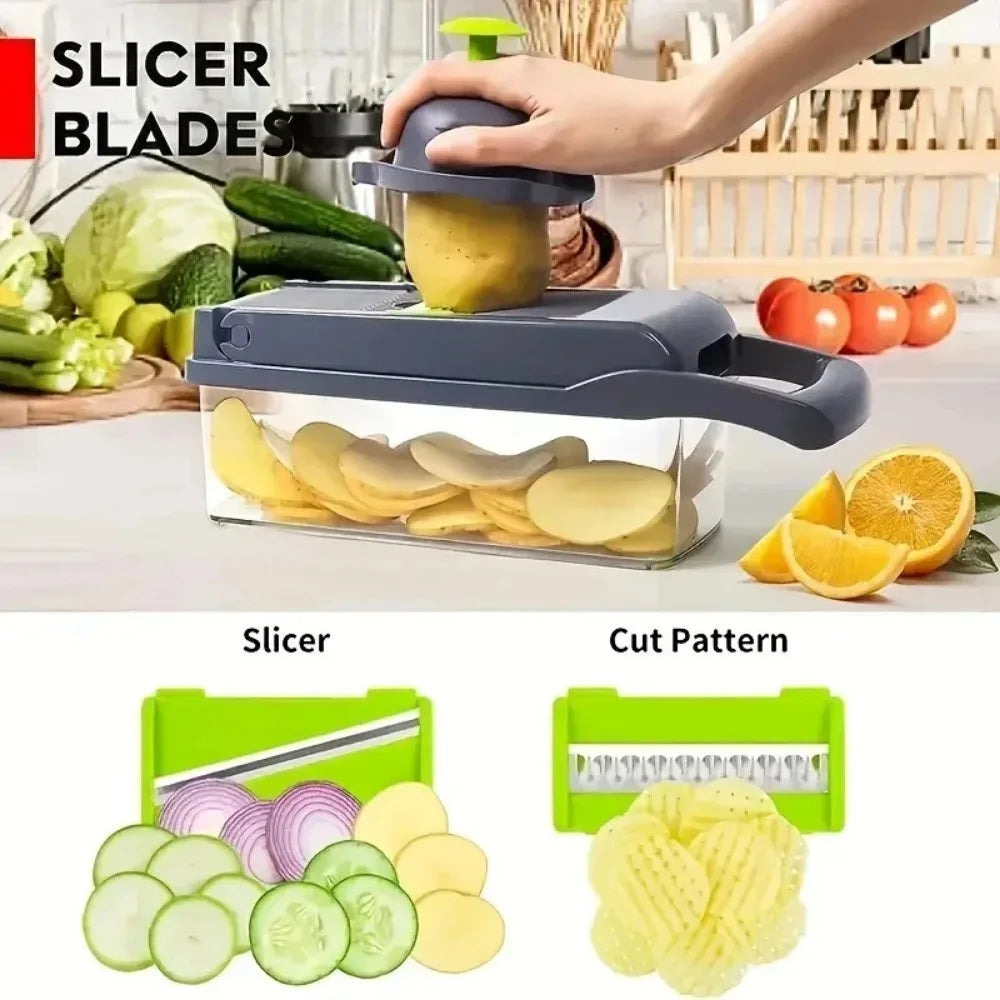 16 in 1 Multifunctional Vegetable Chopper and Slicer