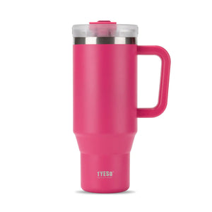 TYESO® Mega-Capacity Sill-Proof Stainless Steel Tumbler with Straw & Cleaning Brush (1200ml) (TS-8868)
