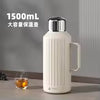 Retro Mechanical Temperature Display Teapot 316 Hammer Pattern Thermal Insulation Pot, Outdoor Camping Stuffy Teapot