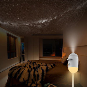 Mini Galaxy Star Projector Two In One Night Light Home Background Atmosphere Light Bedroom Car Decoration Children's Gift