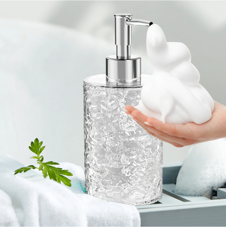 Ribbed Refillable Dispenser Bottle