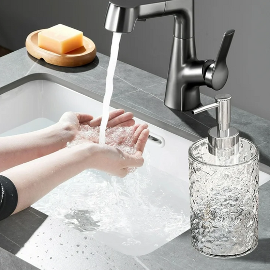 Ribbed Refillable Dispenser Bottle