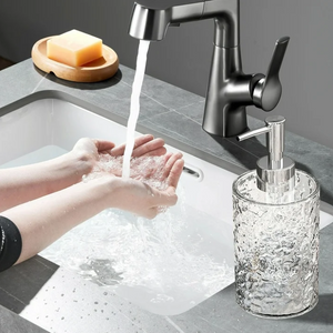 Ribbed Refillable Dispenser Bottle