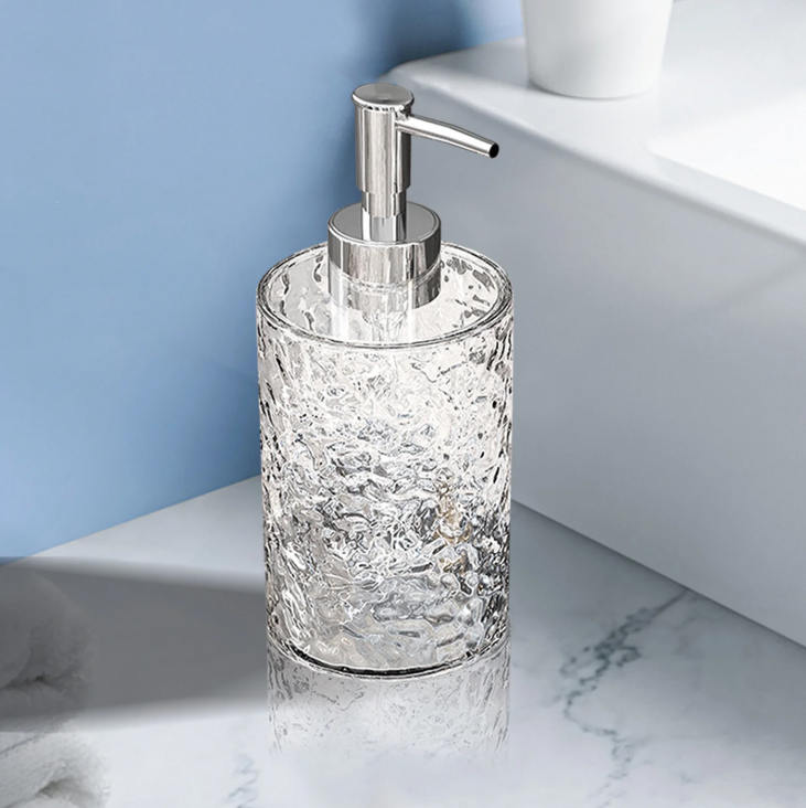 Ribbed Refillable Dispenser Bottle