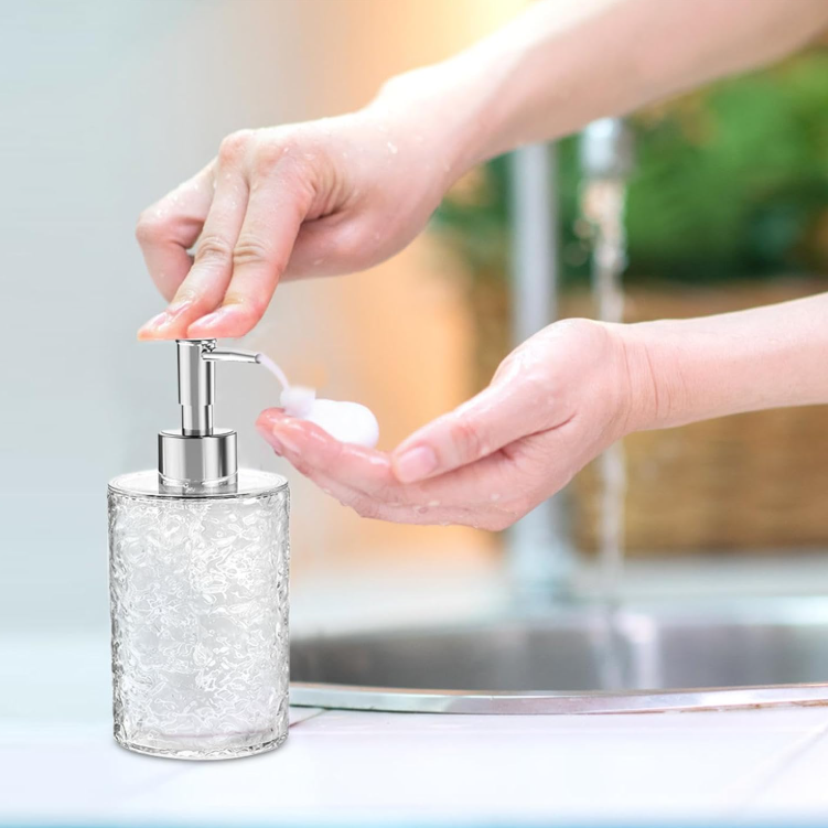 Ribbed Refillable Dispenser Bottle