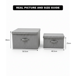 Dust-proof Collapsible Organizer with Lid & Handle