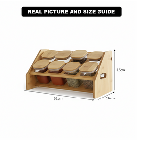 Angled Countertop Organizer for Kitchen Herbs & Seasonings (1139)