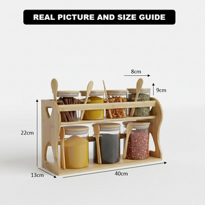Meadow-Grain 2-Tier Condiment Hub (1138)