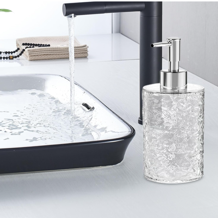 Ribbed Refillable Dispenser Bottle