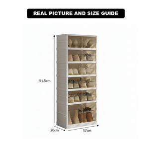 Collapsible 6-Layer Dust-proof Rack