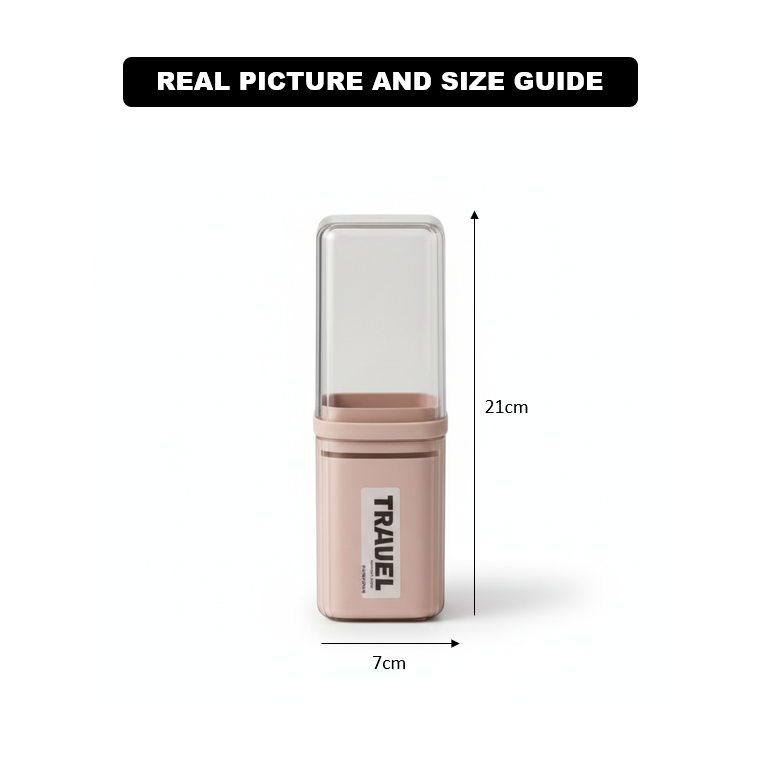 All‑in‑One Travel Toothbrush & Bathroom Storage Case