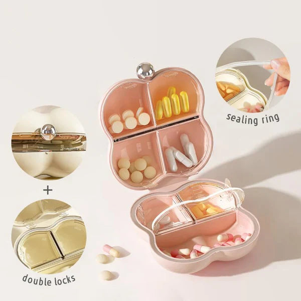 Portable Flower Shaped Pill Organizer