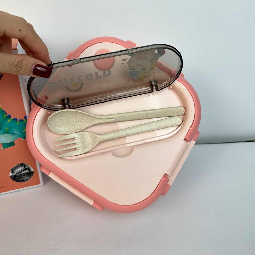 SnackPals Lunch Keeper - Kids Lunch Box with Reusable Spoon & Fork