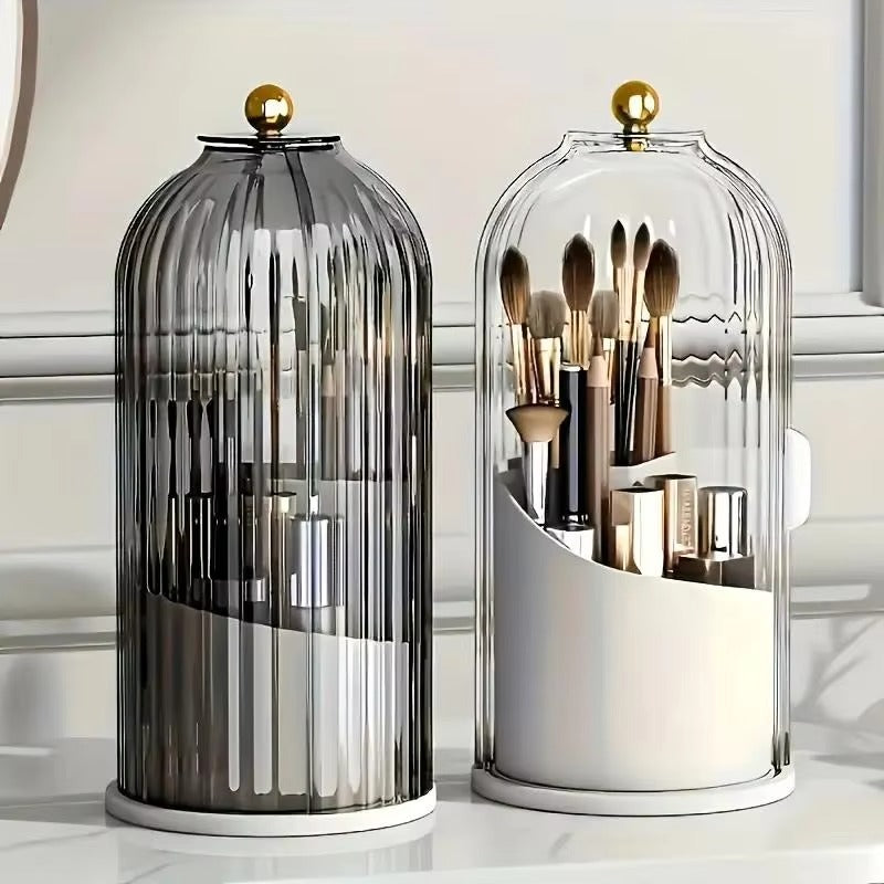Strped Rotating Makeup Brush Holder