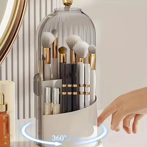Strped Rotating Makeup Brush Holder