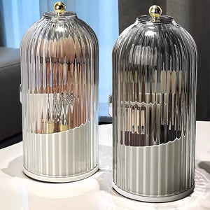Strped Rotating Makeup Brush Holder