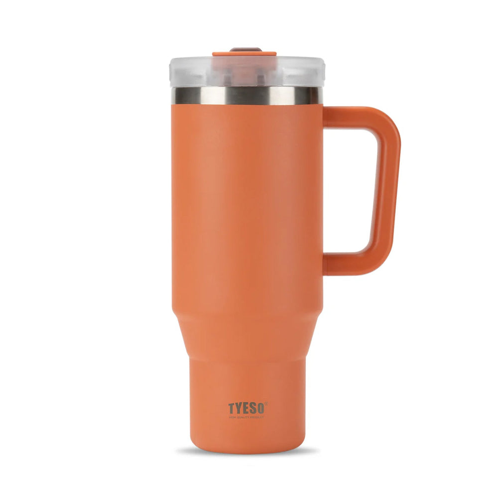 TYESO® Mega-Capacity Sill-Proof Stainless Steel Tumbler with Straw & Cleaning Brush (1200ml) (TS-8868)