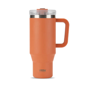 TYESO® Mega-Capacity Sill-Proof Stainless Steel Tumbler with Straw & Cleaning Brush (1200ml) (TS-8868)