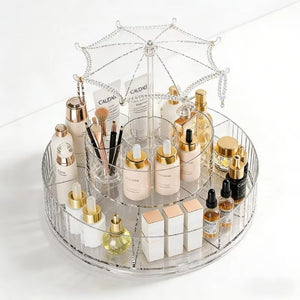 Umbrella Top 360 Rotating Makeup Organizer