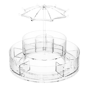 Umbrella Top 360 Rotating Makeup Organizer