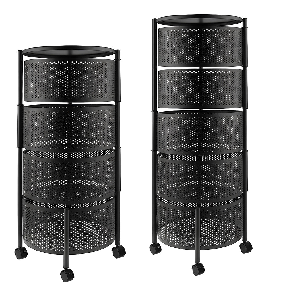Premium Round Metal Trolley By MATRIX
