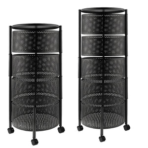 Premium Round Metal Trolley By MATRIX