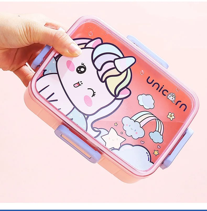 SnackTime Adventure Lunch Box with Spoon and Sauce Bowl