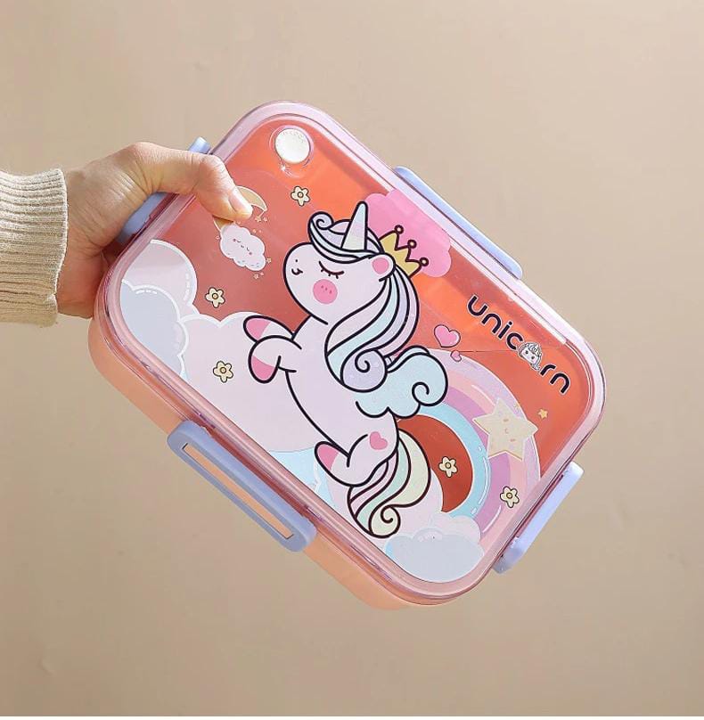 SnackTime Adventure Lunch Box with Spoon and Sauce Bowl