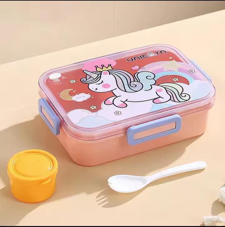 SnackTime Adventure Lunch Box with Spoon and Sauce Bowl