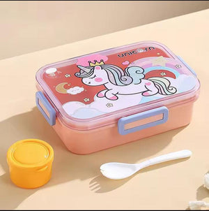 SnackTime Adventure Lunch Box with Spoon and Sauce Bowl