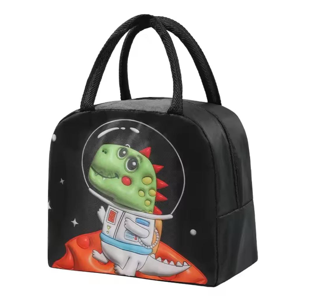 Colorful Cartoon Insulated Lunch Bags (Parachute Material) – Perfect for School & Travel