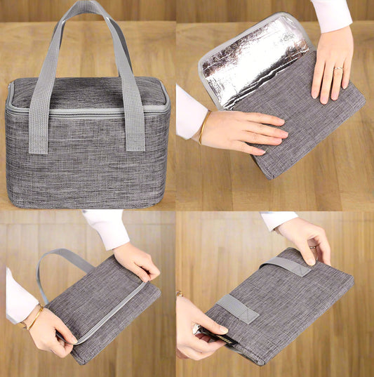Spacious Insulated Lunch Bag with Handles – Your Go-To Work & Travel Companion