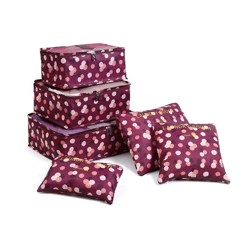 Printed Travel Bag 6pcs