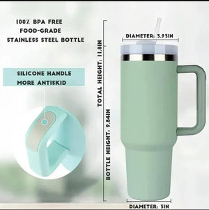 1200 ml Tumbler with Handle Straw
