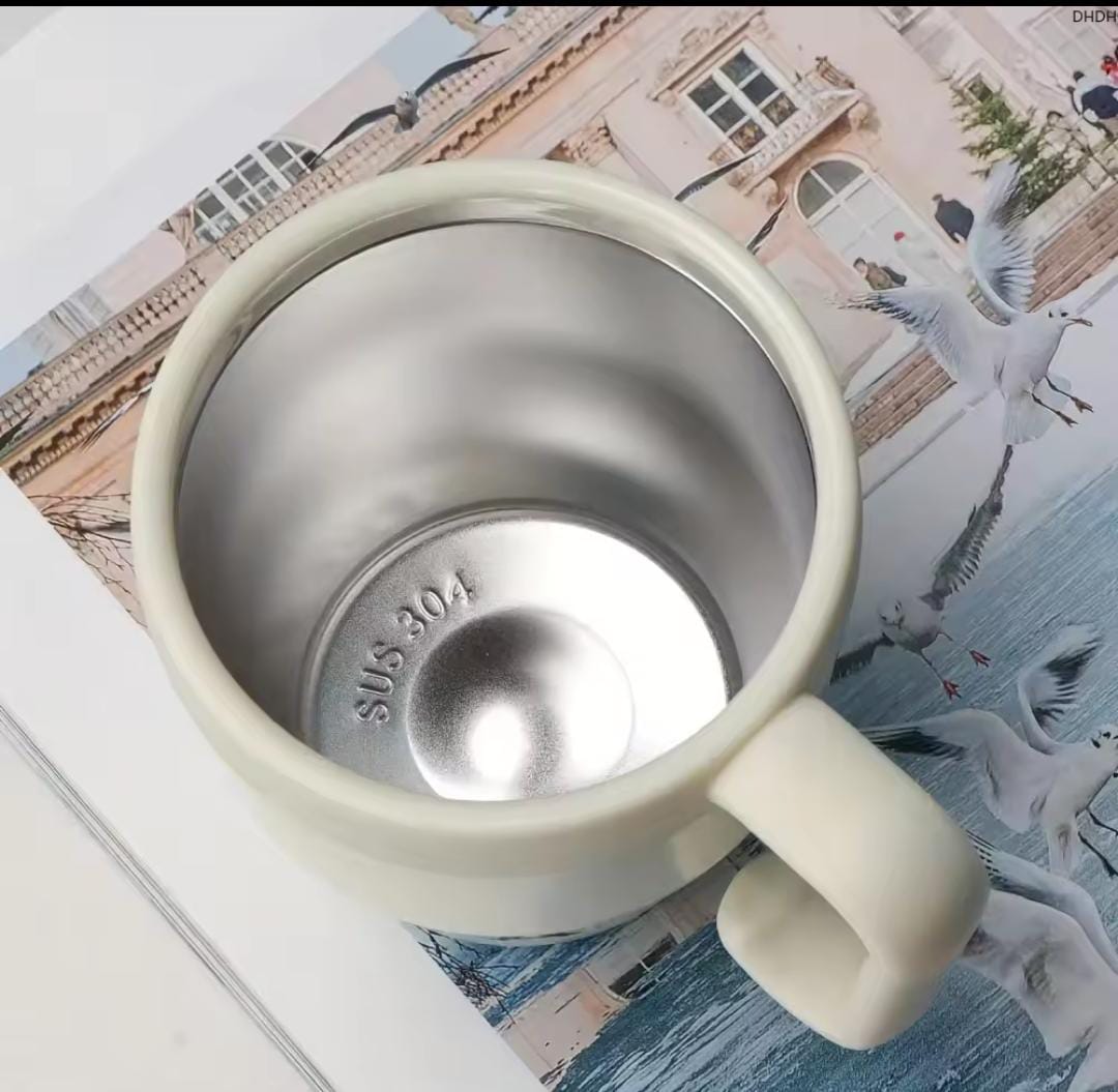 480 ml coffee cup with straw