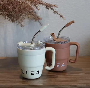 480 ml coffee cup with straw