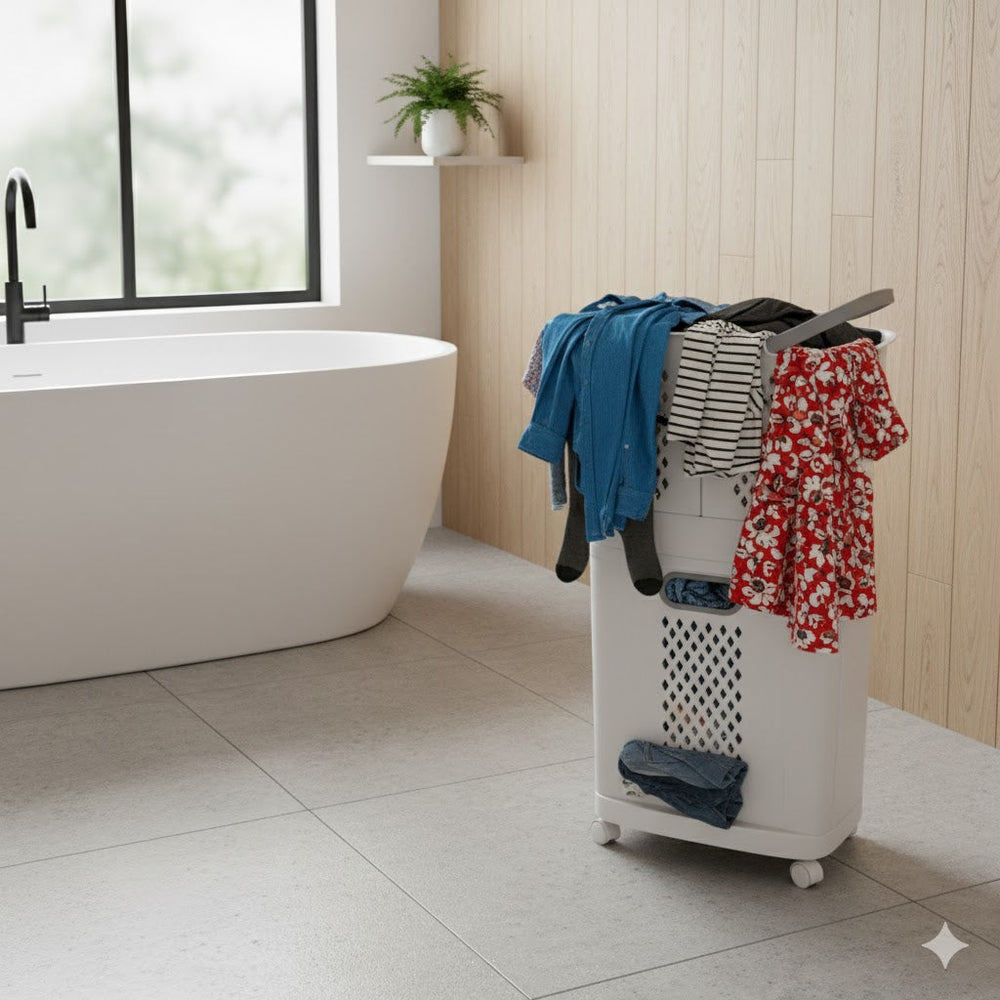 3-Tier Rolling Basket with Detachable Compartments