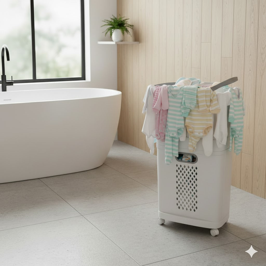 3-Tier Rolling Basket with Detachable Compartments