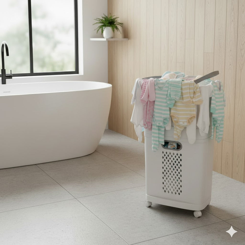 3-Tier Rolling Basket with Detachable Compartments