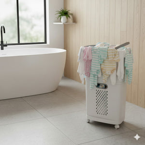 3-Tier Rolling Basket with Detachable Compartments