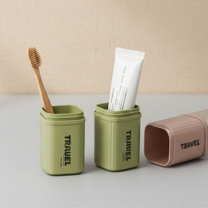 All‑in‑One Travel Toothbrush & Bathroom Storage Case
