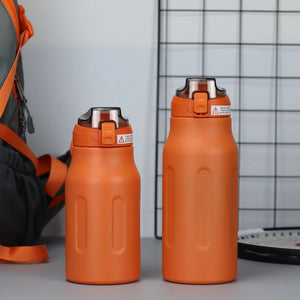 Insulated Water Bottle With Handle, Double Wall, Best For Gym/Camping/Hiking