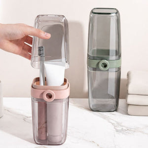 Stylish Transparent Portable Toothbrush Travel Kit