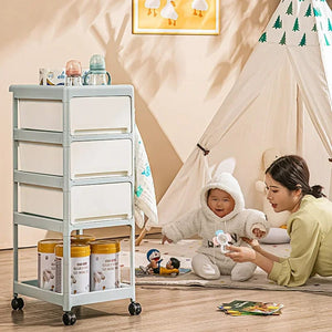 Essential Baby Supplies Trolley - 4 Layers