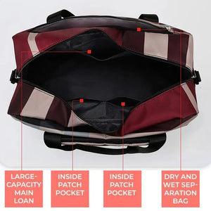 Foldable Travel Bag (Checks Designe)